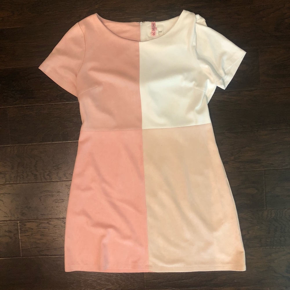 Julie Brown Pink Color Block Dress